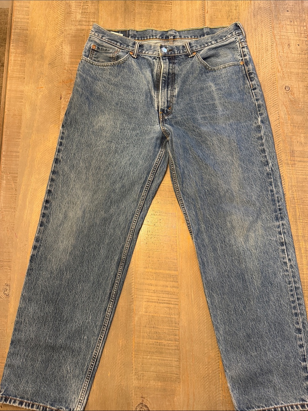 Men's Straight-Leg Jeans in Classic Blue Wash